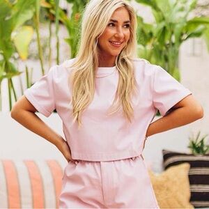 Buddy Love Taylor Top in Periwinkle